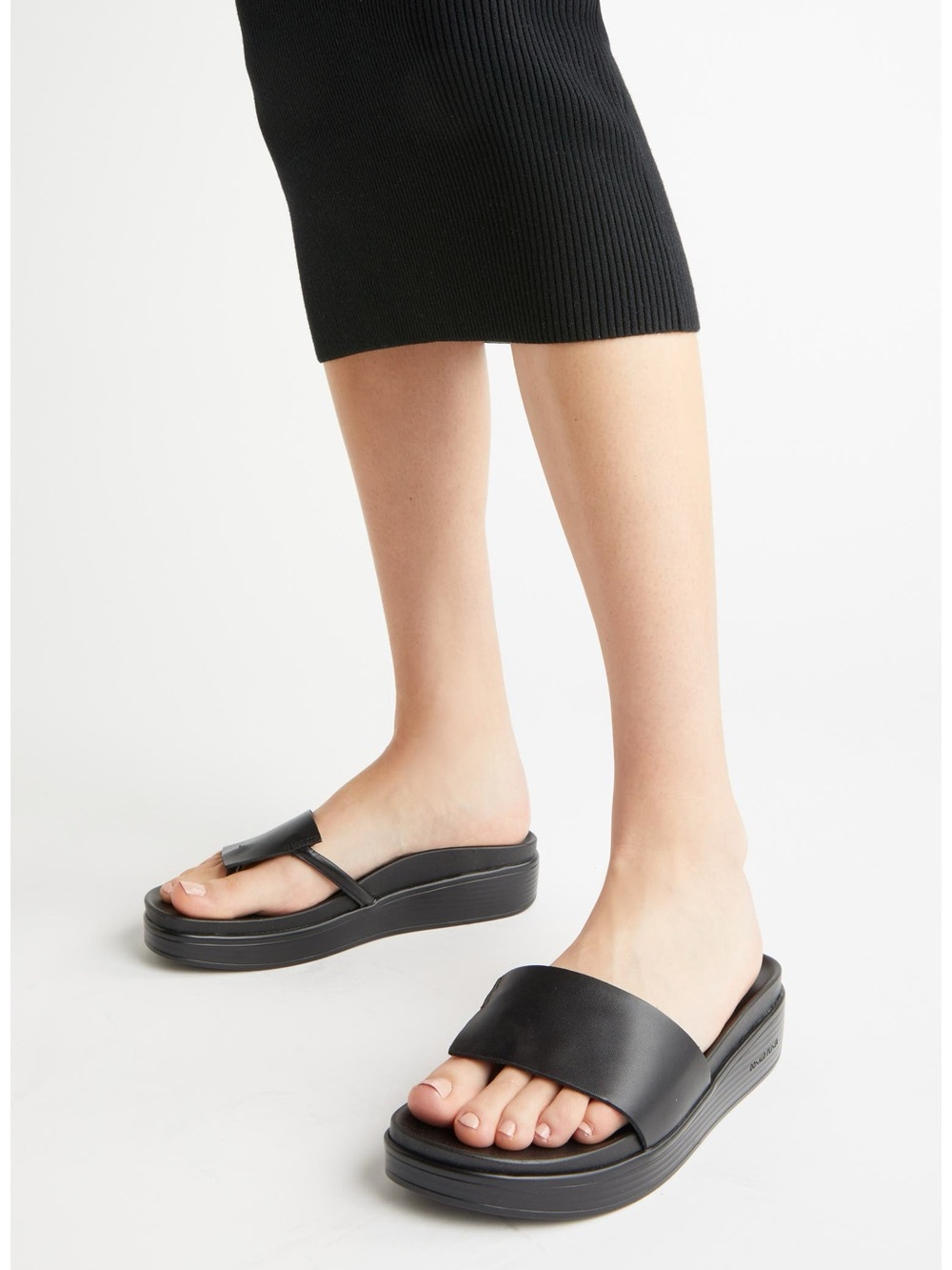 Donald Pliner Fido Platform Black Sandals Size 9.5 M